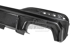 BMW 5 Series M550 540 530 (with M-package bumper, does not fit base model) G30 LCI 2021-ON with Aftermarket Parts - Rear Diffuser Pre-preg Carbon Fiber from TAKD Carbon
