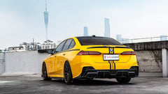 BMW 5 Series 530 540 & i5 e/x Drive40 M60 G60 G61 2024-ON with Aftermarket Parts - V1 Style Side Skirts Pre-preg Carbon Fiber from TAKD Carbon