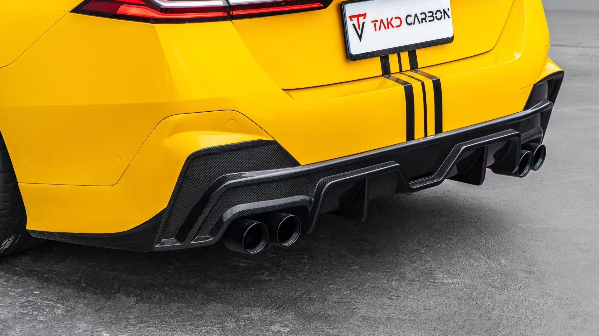 BMW 5 Series 530 540 Aftermarket Parts - TAKD Carbon Rear Diffuser ...