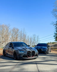 BMW M3/M3C G80/G81 2021 2022 2023 2024 & M4/M4C G82/G83 2021 2022 2023 2024 with Aftermarket Parts - CSL without ACC Sensor & CSL without ACC Sensor Grill Pre-preg Carbon Fiber from TAKD Carbon