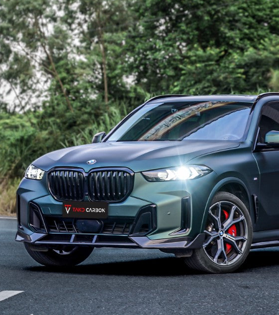 BMW X5 s/x Drive 40i & xDrive 50e (With M-Package, does not fit base model) & M60i G05 LCI 2024-ON with Aftermarket Parts - Front Lip Dry Pre-preg Carbon Fiber from TAKD Carbon