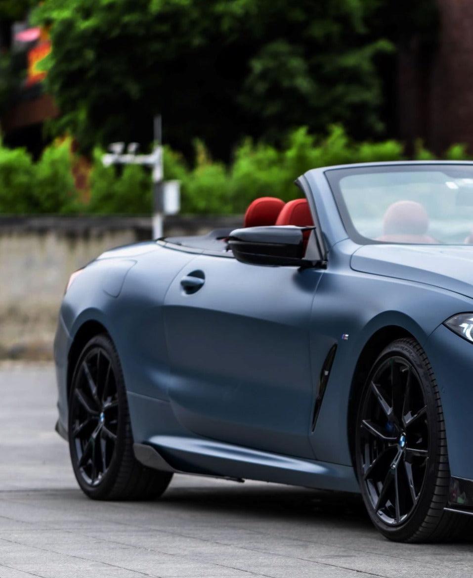 BMW 8 Series 840i M850 G14 G15 G16 2018-ON with Aftermarket Parts - AC Style Side Skirts Pre-preg Carbon Fiber from TAKD Carbon