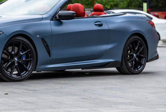 BMW 8 Series 840i M850 G14 G15 G16 2018-ON with Aftermarket Parts - AC Style Side Skirts Pre-preg Carbon Fiber from TAKD Carbon
