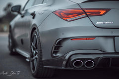 Mercedes Benz CLA-Class CLA45/S CLA35 CLA250 C118 2020-ON with Aftermarket Parts - Side Skirts Pre-preg Carbon Fiber from TAKD Carbon