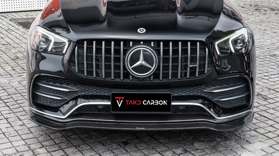 Mercedes Benz GLE-Class AMG GLE53 W167 2019-ON with Aftermarket Parts - Front Lip Dry Pre-preg Carbon Fiber from TAKD Carbon