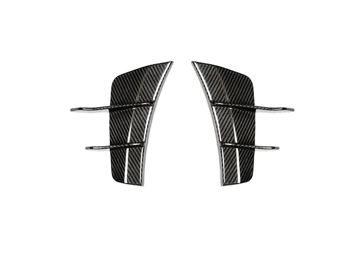 TAKD Carbon Front Canards for Mercedes Benz C-Class AMG C43 C300 W205 Sedan Facelift 2019-2021 Dry Pre-preg Carbon Fiber