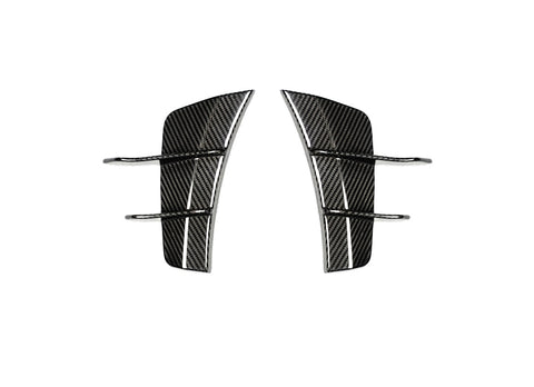TAKD Carbon Front Canards for Mercedes Benz C-Class AMG C43 C300 W205 Sedan Facelift 2019-2021 Dry Pre-preg Carbon Fiber