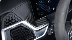 BMW X5 M60i s/x Drive 40i 50e G05 LCI 2024-ON with Aftermarket Parts - Right Center Cover Dry Pre-preg Carbon Fiber from TAKD Carbon