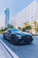Mercedes Benz AMG GT43 GT50 GT53 X290 2021-2023 with Aftermarket Parts - Carbon Fiber Front Lip from TAKD Carbon