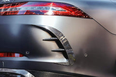 Mercedes Benz AMG  GT43 GT50 GT53 X290 2021-ON with Aftermarket Parts - Carbon Fiber Rear Bumper Canards from TAKD Carbon