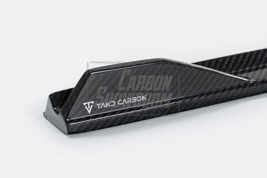 Mercedes Benz C-Class C63/C63S W205 (fits both Pre-Facelift & Facelift) W205 2015 2016 2017 2018 2019 2020 2021 with Aftermarket Parts - V1 Side Skirts Pre-preg Carbon Fiber from TAKD Carbon
