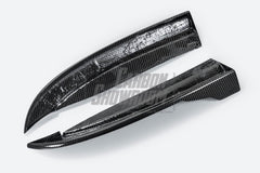 TAKD Carbon Dry Carbon Fiber Rear Diffuser & Rear Canards for Mercedes Benz C Class W205 C63 C63S 2019-ON Sedan 4 Door - Performance SpeedShop