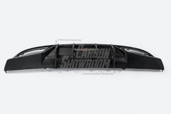 TAKD Carbon Dry Carbon Fiber Rear Diffuser & Rear Canards for Mercedes Benz C Class W205 C63 C63S 2019-ON Sedan 4 Door - Performance SpeedShop