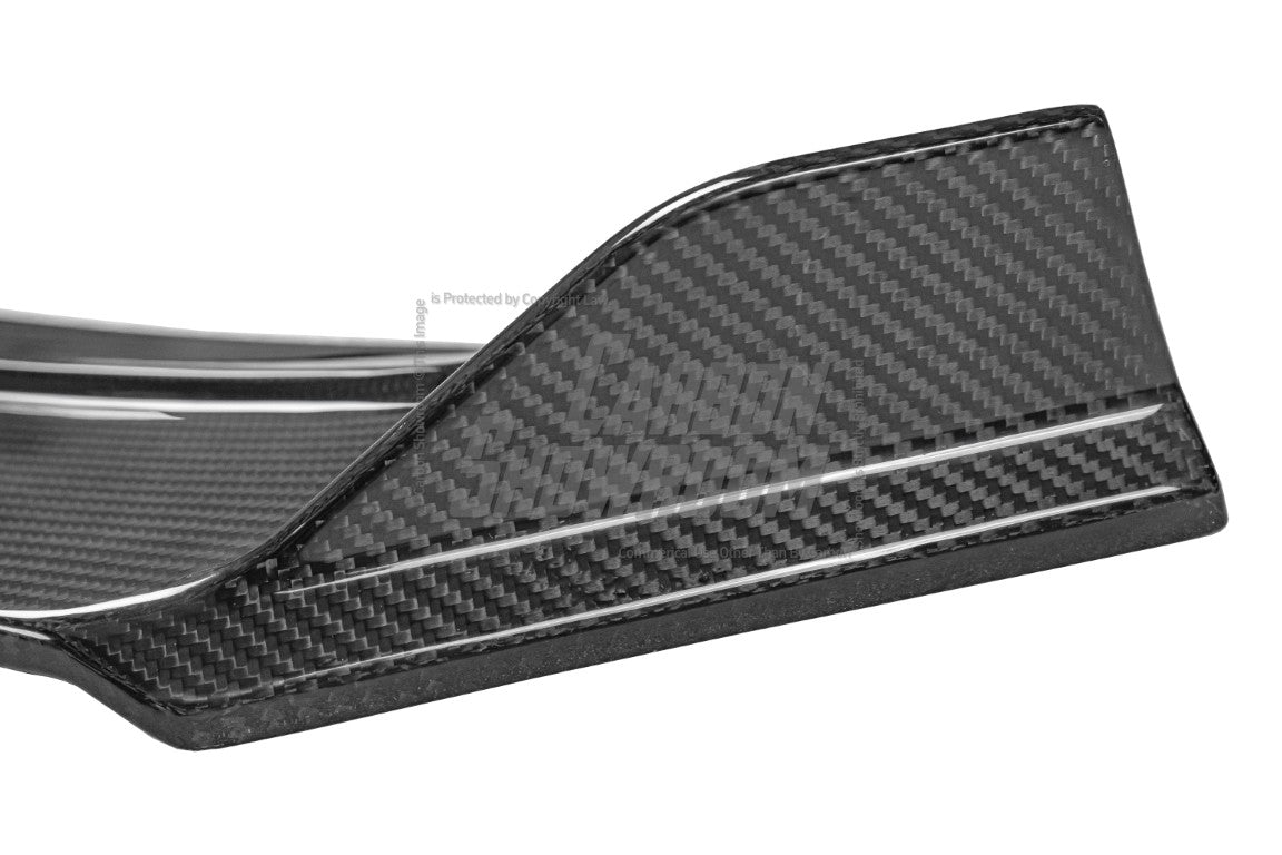 Mercedes Benz CLA45 CLA45S C118 2020 2021 2022 2023 2024 with Aftermarket Parts - V2 Style Front Lip Pre-preg Carbon Fiber from TAKD Carbon
