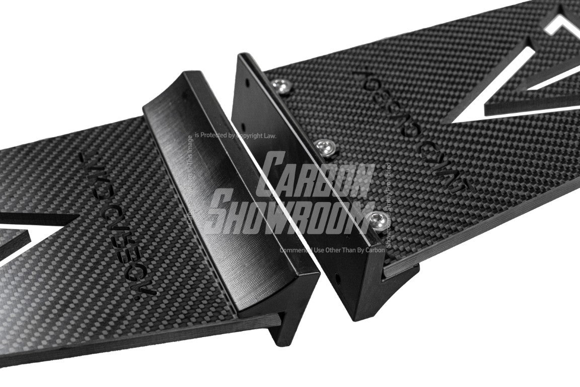 Porsche 718 Cayman / Boxster / GTS 2017-ON with Aftermarket Parts - V1 Rear Wing Pre-preg Carbon Fiber from TAKD Carbon