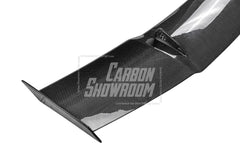 Porsche 718 Cayman / Boxster / GTS 2017-ON with Aftermarket Parts - V1 Rear Wing Pre-preg Carbon Fiber from TAKD Carbon