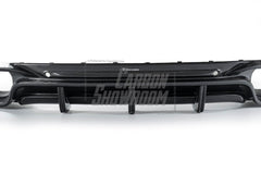 Porsche Panamera 4 & 4S & Turbo 971 (fits both pre-facelift & facelift) 2017-ON with Aftermarket Parts - Rear Diffuser Pre-preg Carbon Fiber from TAKD Carbon