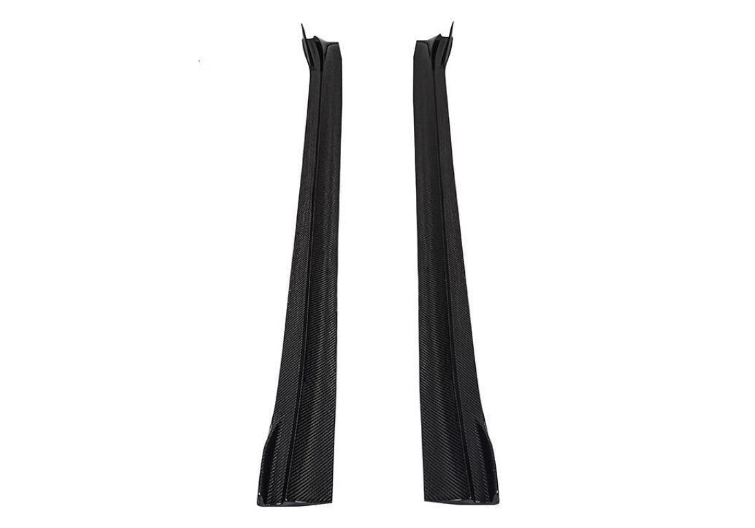 Tesla Model 3 / Performance 2017-2023 with Aftermarket Parts - Pre-preg Carbon Fiber Side Skirts from TAKD Carbon