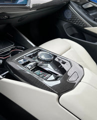 BMW 5 Series 530 540 & i5 e/x Drive40 M60 G60 G61 2024-ON with Aftermarket Parts - Pre-preg Carbon Fiber Glove Compartment Box Lid Cover from TAKD Carbon