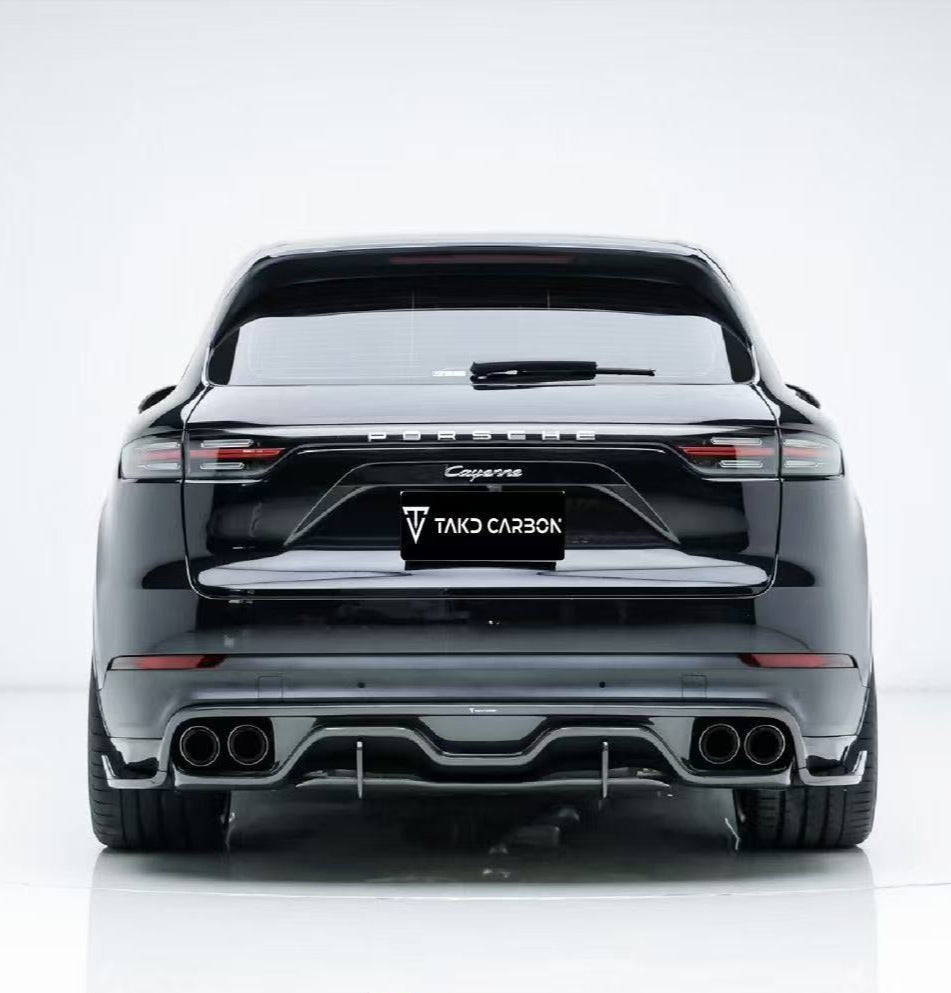 TAKD Carbon Fiber Rear Diffuser for Porsche Cayenne 9Y0 2018-ON - Performance SpeedShop