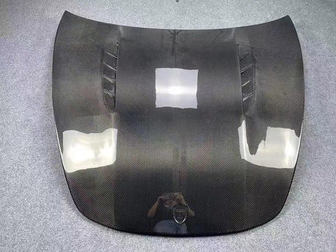 Porsche Panamera & 4 & 4S & GTS & Turbo & Turbo S 971 2017 2018 2019 2020 with Aftermarket Parts - Hood Bonnet Double-sided Pre-preg Carbon Fiber from TAKD Carbon