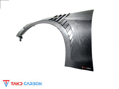 Audi S4 A4 B9.5 2020-ON with Aftermarket Parts - Front Fenders Pre-preg Carbon Fiber from TAKD Carbon