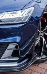 Audi S7 A7 (with s-line bumper) C8 2019 2020 2021 2022 2023 2024 with Aftermarket Parts - Front Canards Carbon Fiber from TAKD Carbon