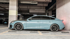 Audi S5 A5 S-line (with s-line bumper) B9.5 2020 2021 2022 2023 2024 with Aftermarket Parts - Front Canards Pre-preg Carbon Fiber from TAKD Carbon