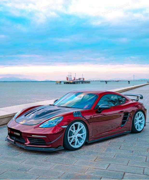 TAKD Carbon Front Fenders for Porsche 718 Boxster / Cayman Carbon Fiber
