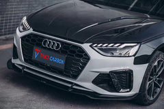 Audi S4 A4 S-line (with s-line bumper) B9.52020 2021 2022 2023 2024 with Aftermarket Parts - Upper Valences Pre-preg Carbon Fiber from TAKD Carbon