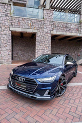 Audi S7 A7 C8 2019 2020 2021 2022 2023 2024 with Aftermarket Parts - Side Skirts Pre-preg Carbon Fiber from TAKD Carbon