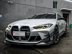 TAKD Carbon Fiber Front Bumper Canards for BMW M3 G80 & M4 G82 G83 2021-ON - Performance SpeedShop