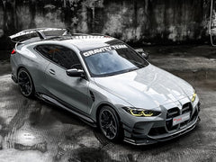 TAKD Carbon Fiber Front Bumper Canards for BMW M3 G80 & M4 G82 G83 2021-ON - Performance SpeedShop