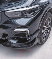 TAKD Carbon Fiber Front Bumper Canards for BMW X5 G05 M50i X/S Drive 40i 2019-2021 Pre-LCI - Performance SpeedShop
