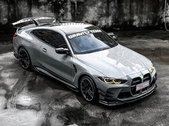 BMW M3 / M3C G80/G81 2021 2022 2023 2024 & M4 / M4C G82/G83 2021 2022 2023 2024 with Aftermarket Parts - Front Lip Pre-preg Carbon Fiber from TAKD Carbon