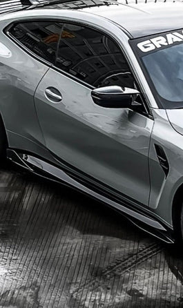 TAKD Carbon Fiber Side Skirts for BMW M4 G82 G83 2021-ON - Performance SpeedShop