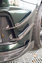 TAKD Carbon Carbon Fiber Front Bumper Canards for Audi A4 S-Line & S4 2017-2019 B9