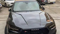 TAKD Carbon Carbon Fiber Hood Bonnet Ver.2 for Audi A4 & S4 2017-ON B9 B9.5