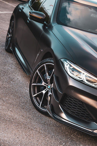 TAKD Carbon Dry Carbon Fiber Front Bumper Canards for BMW G14 G15 G16 8 Series 840i 850i