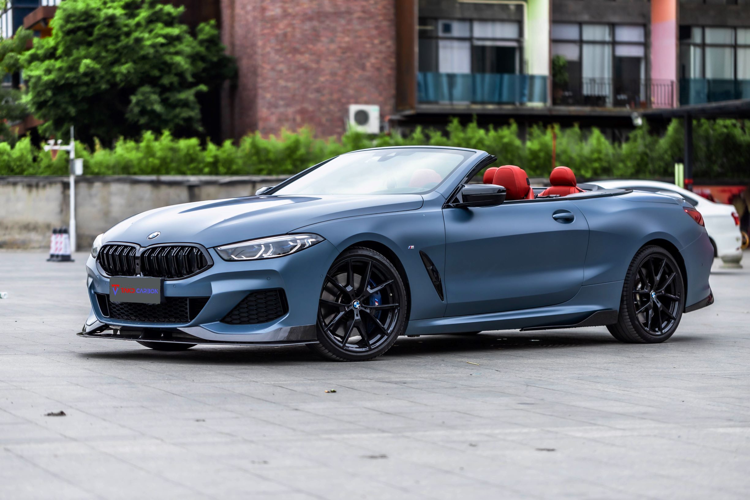 TAKD Carbon Dry Carbon Fiber Front Lip Ver.2 for BMW G14 G15 G16 8 Series 840i 850i