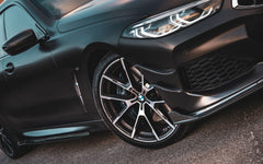 TAKD Carbon Dry Carbon Fiber Front Bumper Canards for BMW G14 G15 G16 8 Series 840i 850i