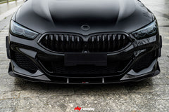 TAKD Carbon Dry Carbon Fiber Front Bumper Canards for BMW G14 G15 G16 8 Series 840i 850i