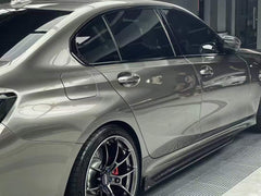 TAKD Carbon Carbon Fiber Side Skirts Ver.1 for BMW 3 Series G20 330i M340i 2019-ON