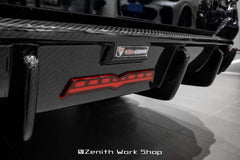 TAKD Carbon Dry Carbon Fiber Rear Diffuser & Canards Ver.2 for BMW 3 Series G20 2019-2022