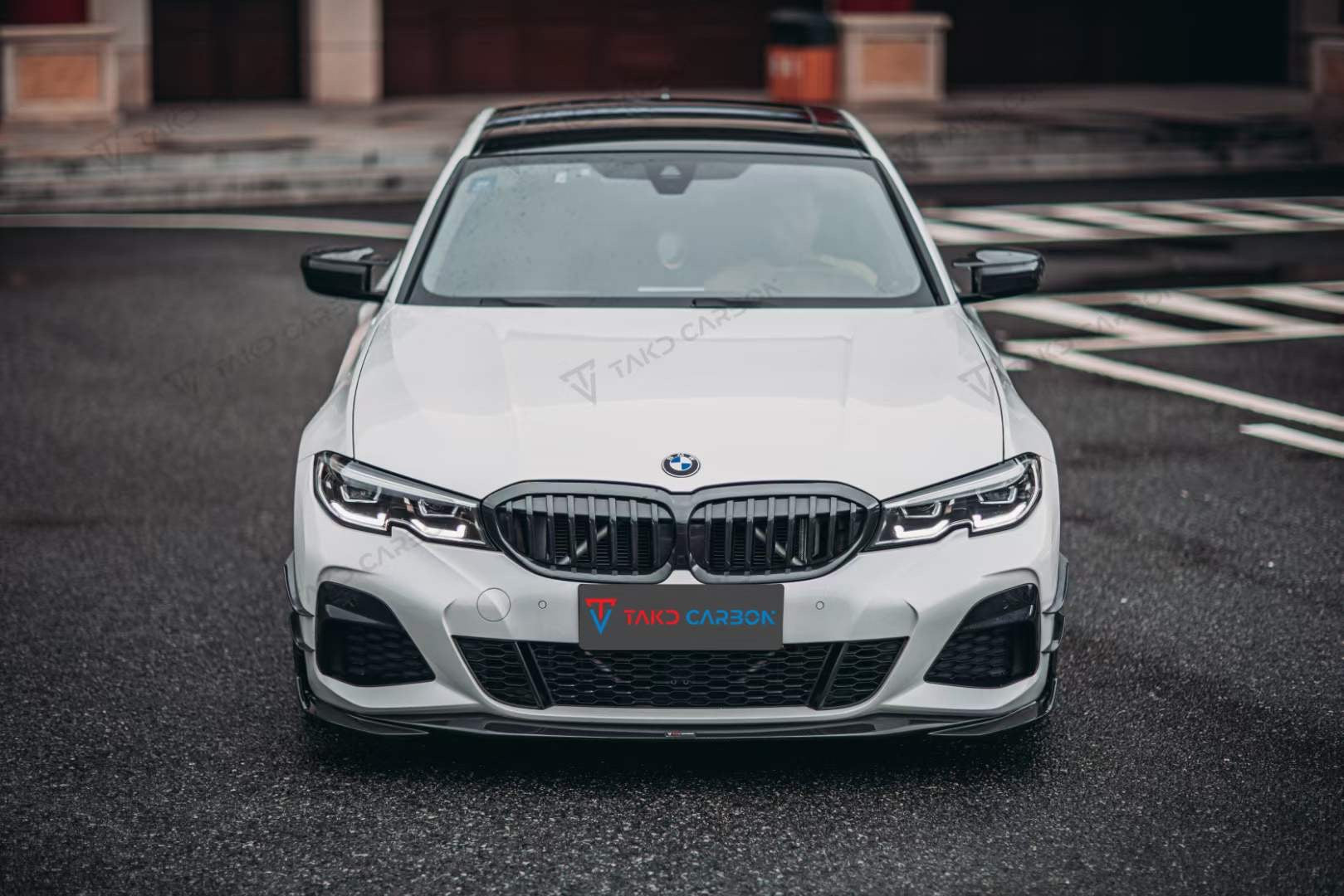 TAKD Carbon Carbon Fiber Front Lip Ver.2 for BMW 3 Series G20 330i M340i 2019-2022