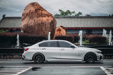 TAKD Carbon Carbon Fiber Side Skirts Ver.2 for BMW 3 Series G20 330i M340i 2019-ON