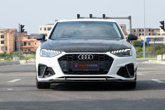 TAKD Carbon Dry Carbon Fiber Front Lip Splitter For Audi S4 & A4 S-Line B9.5 2020-ON