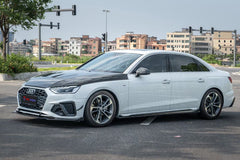 TAKD Carbon Carbon Fiber Hood Bonnet Ver.1 for Audi A4 & S4 2017-ON B9 B9.5