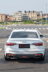 TAKD Carbon Dry Carbon Fiber Rear Diffuser Ver.1 For Audi S4 & A4 S-Line B9.5 2020-ON