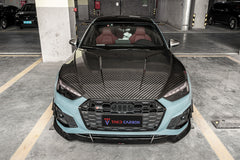 TAKD Carbon Dry Carbon Fiber Front Bumper Canards For Audi S5 & A5 S-Line B9.5 2020-ON